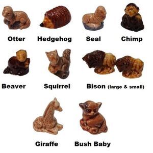 Vintage Wade Whimsies Collectibles Lot of 10 Miscellaneous Animal Figurines‎